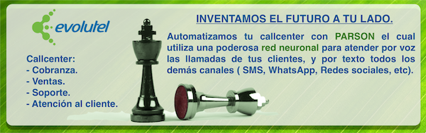 Automatizamos tu callcenter con PARSON el cual utiliza una poderosa red neuronal para atender por voz las llamadas de tus clientes, y por texto todos los demás canales ( SMS, WhatsApp, Redes sociales, etc).